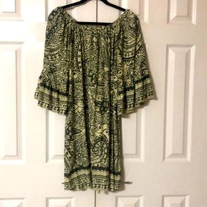 Green and cream Umgee dress size large